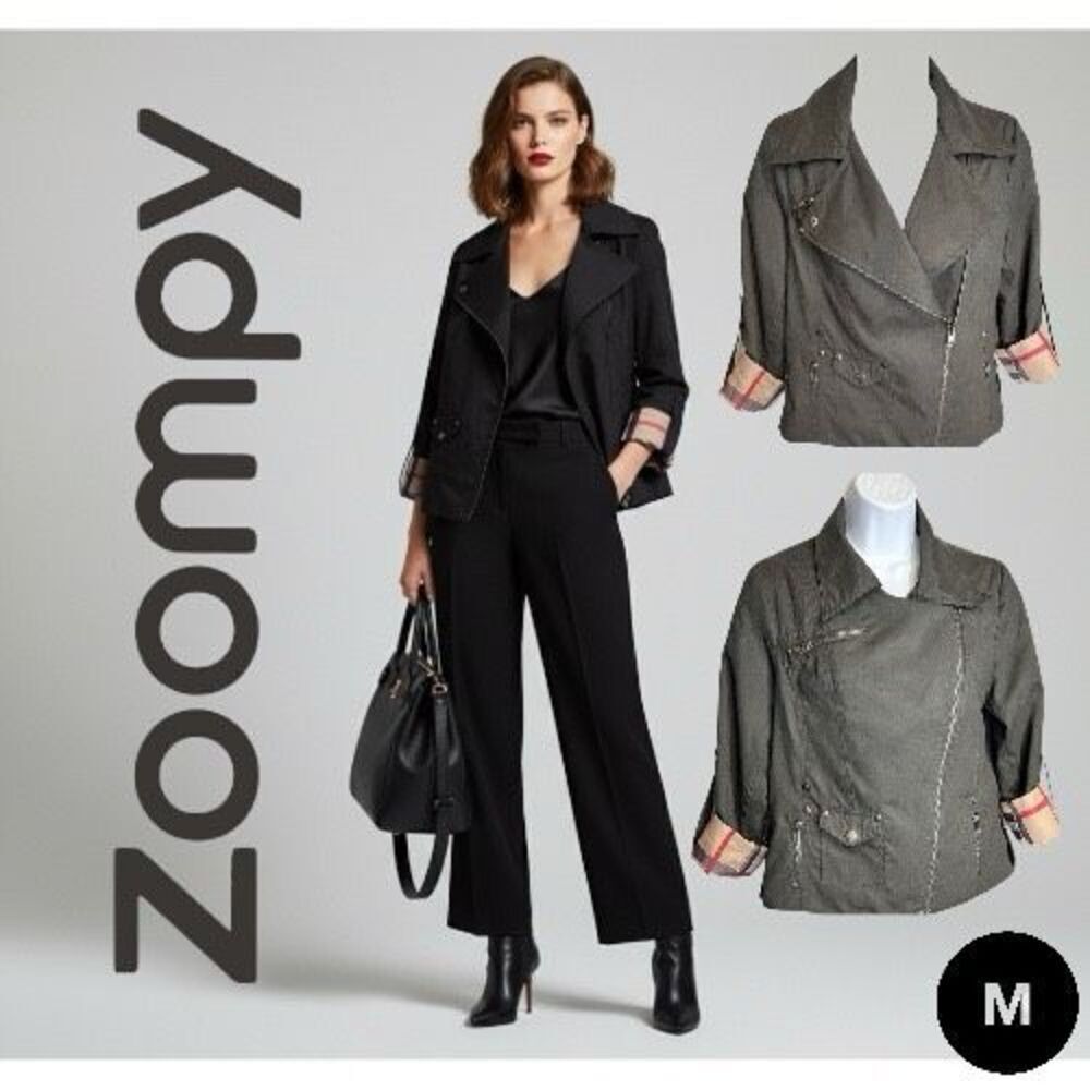Women’s Zoompy Jackets & Coats | Black Jacket | Color: Black/Tan size Medium